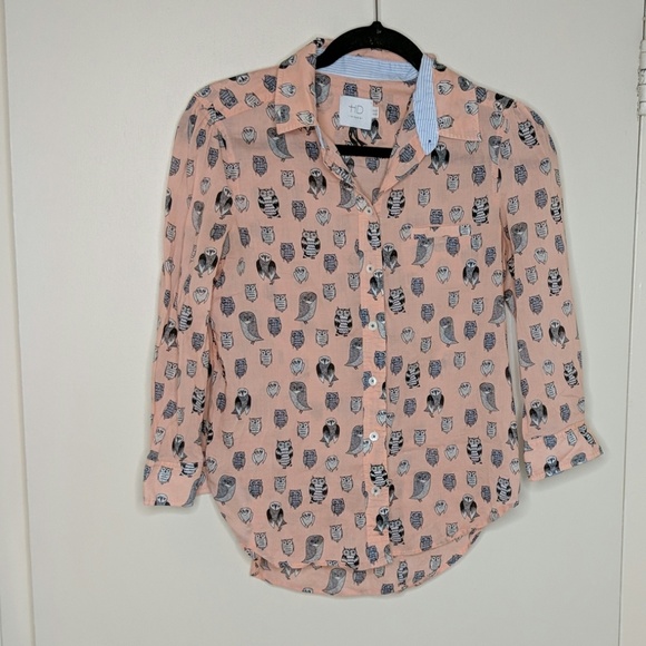 Anthropologie Tops - Anthro HD in Paris Owl Hanalai Shirt - Sz 2 - GUC